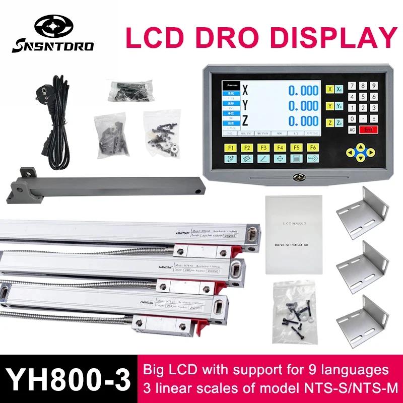 3  LCD DRO Ʈ,  ǵ ÷, 5U   ü߰ ڴ, 50-1000mm  ӽ и YH800-3, 3 ǽ